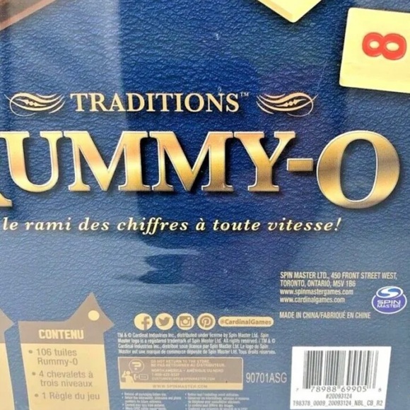 Traditions Rummy-O Game Tile Fast Paced Game By Spin Master Sealed NEW - Picture 5 of 12